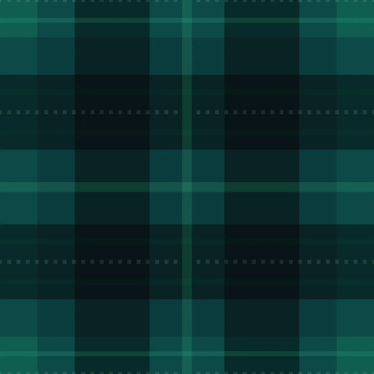 Dark Turquoise Buffalo Plaid Seamless Pattern