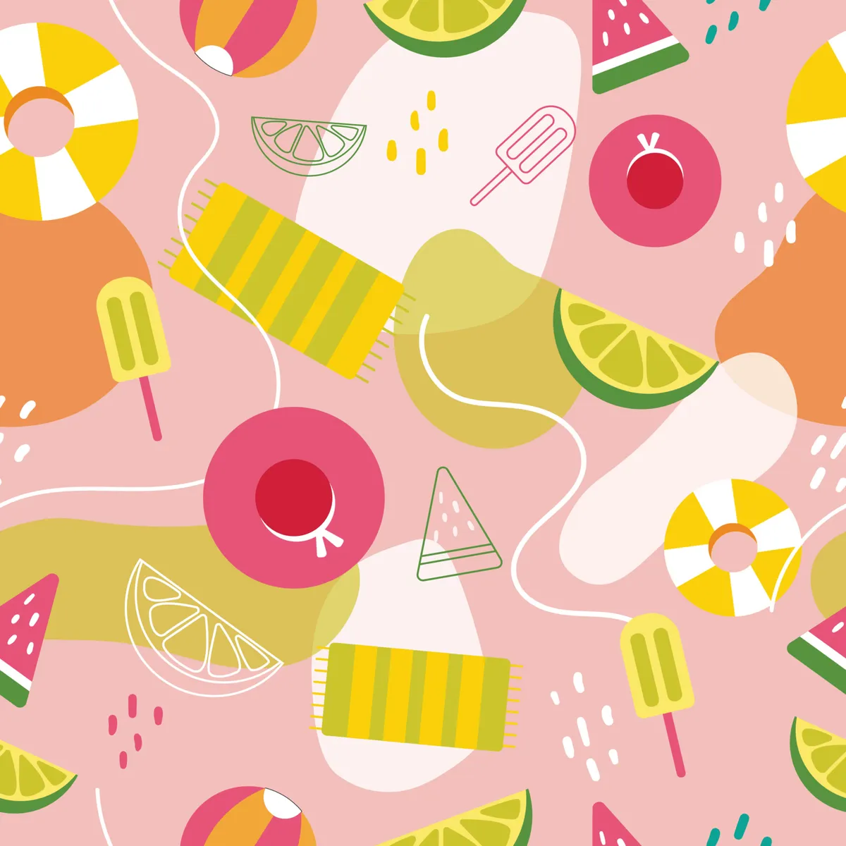 Summer Vibe Seamless Pattern