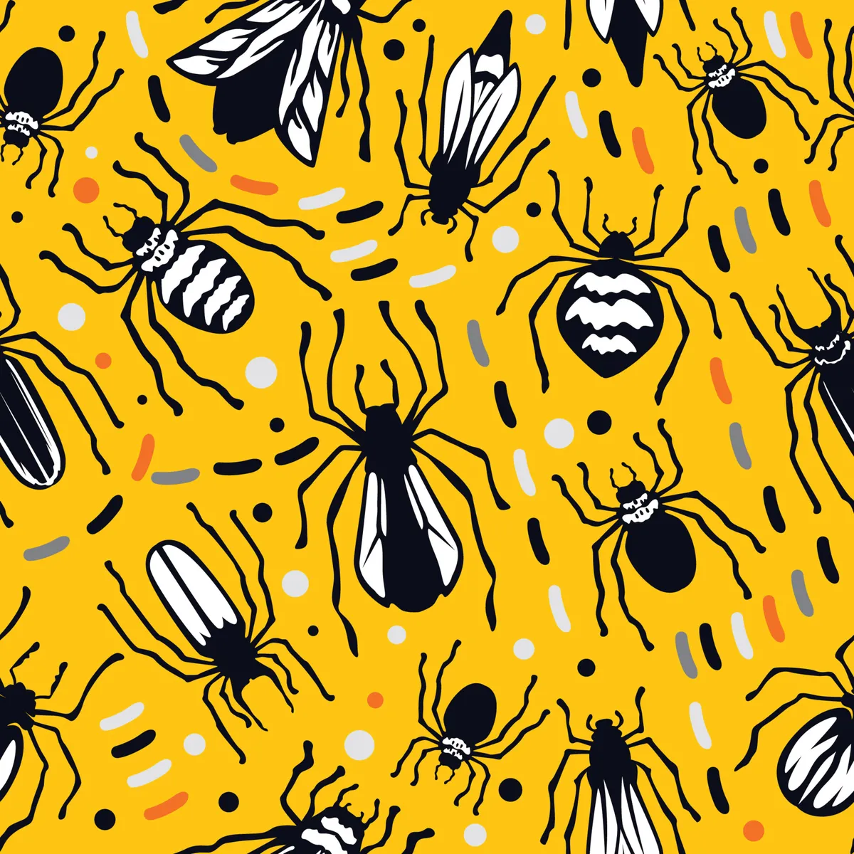 Bug Seamless Pattern Concept