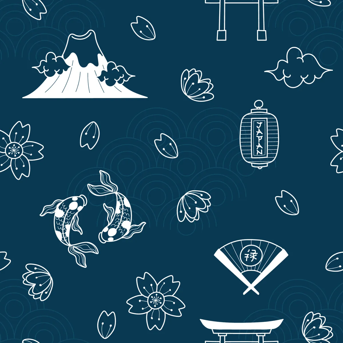 Japanese Elements Pattern