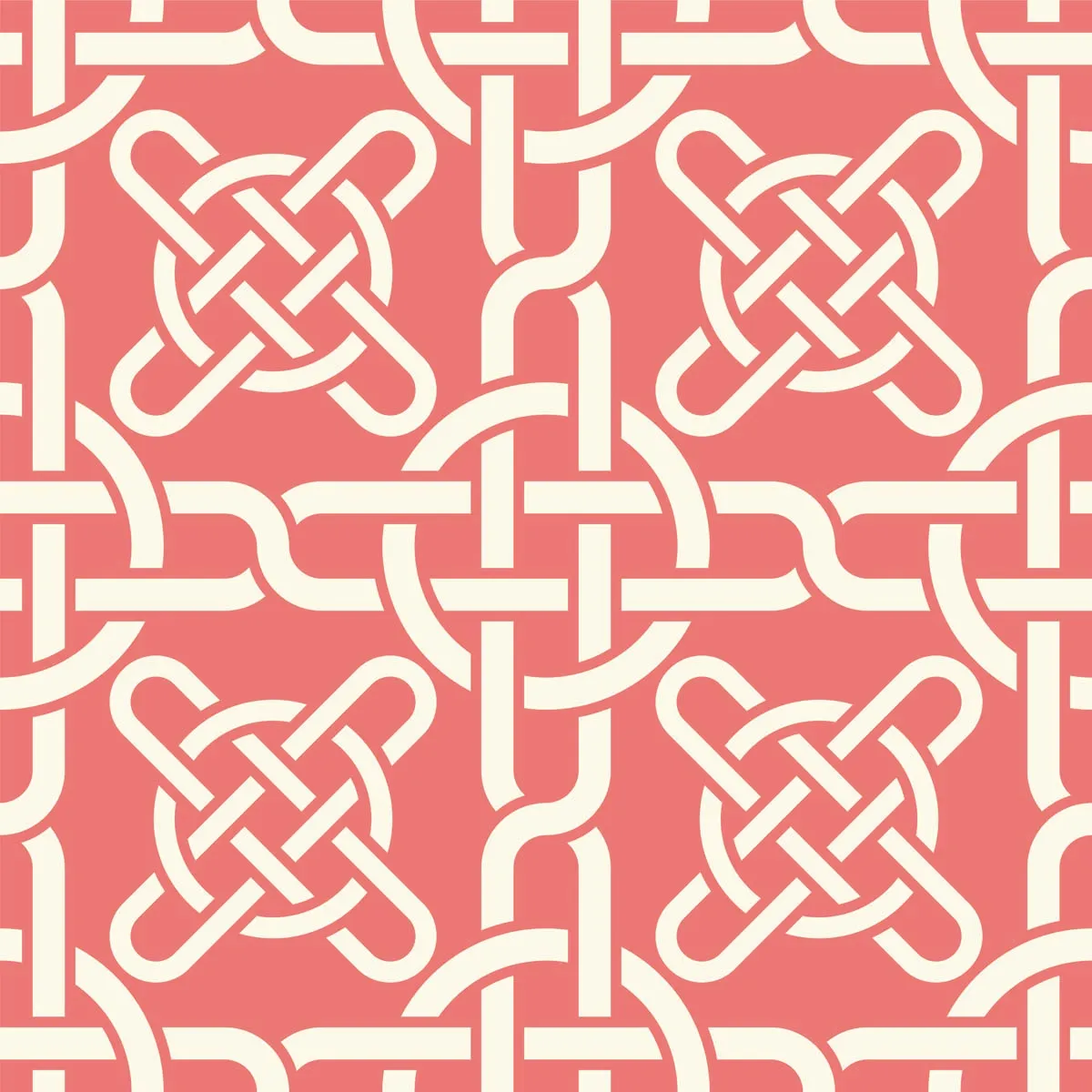 Red Celtic Knots Seamless Pattern