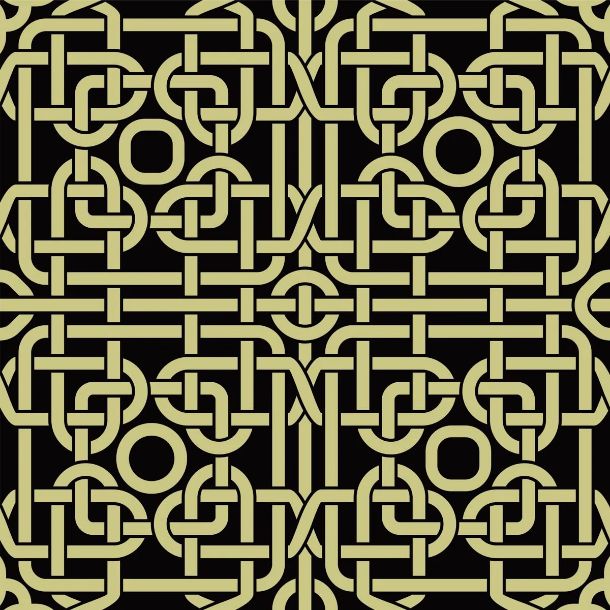 Celtic Knots Inspired Seamless Pattern