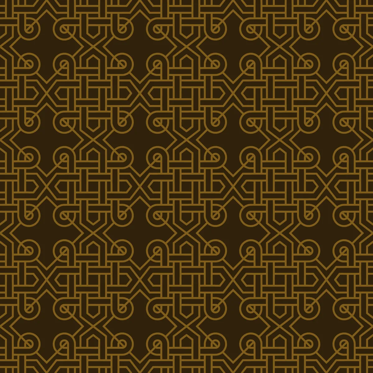 Brown Celtic Knots Inspired Seamless Pattern Design