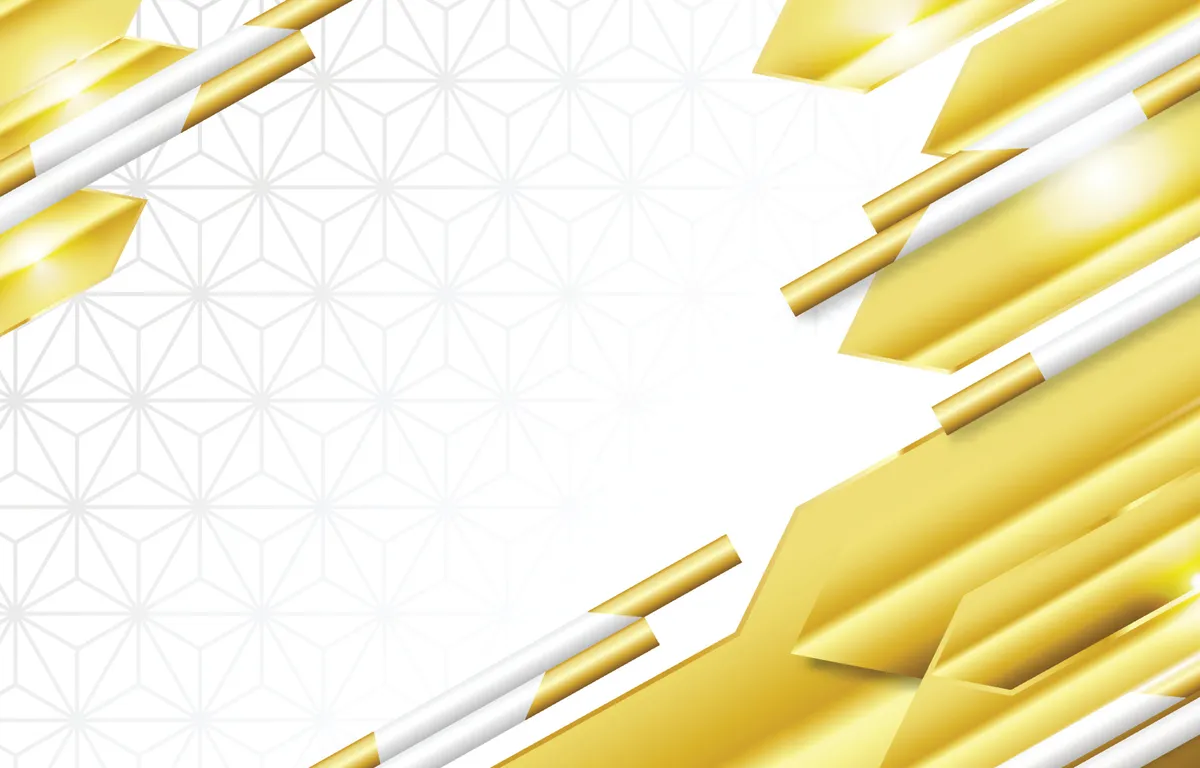Gold and White Background with Pattern Concept