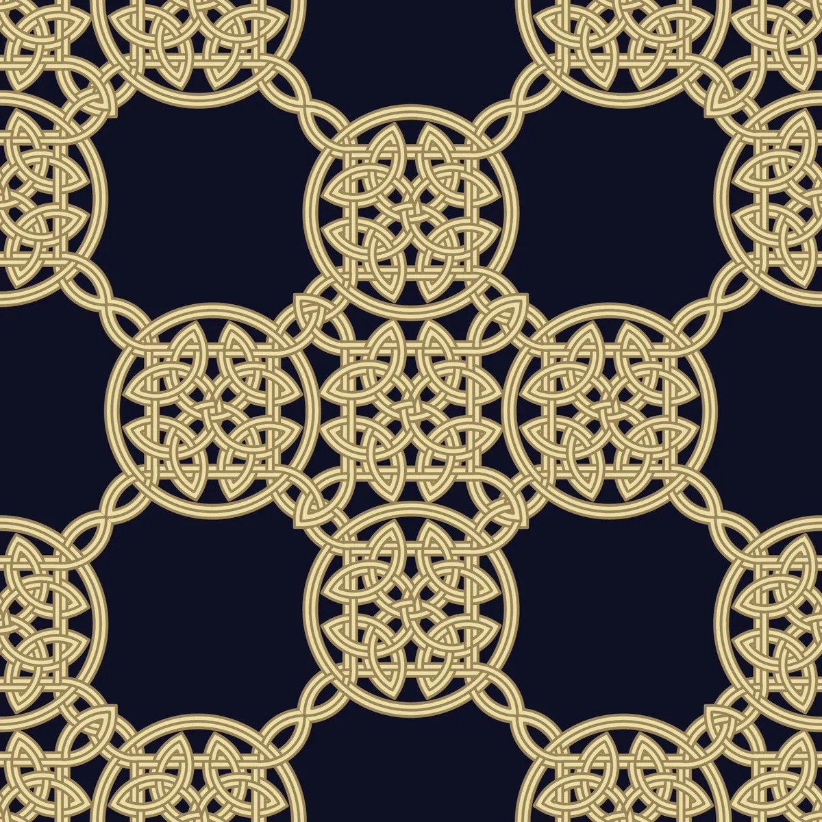 Seamless Background With Celtic Knot Pattern