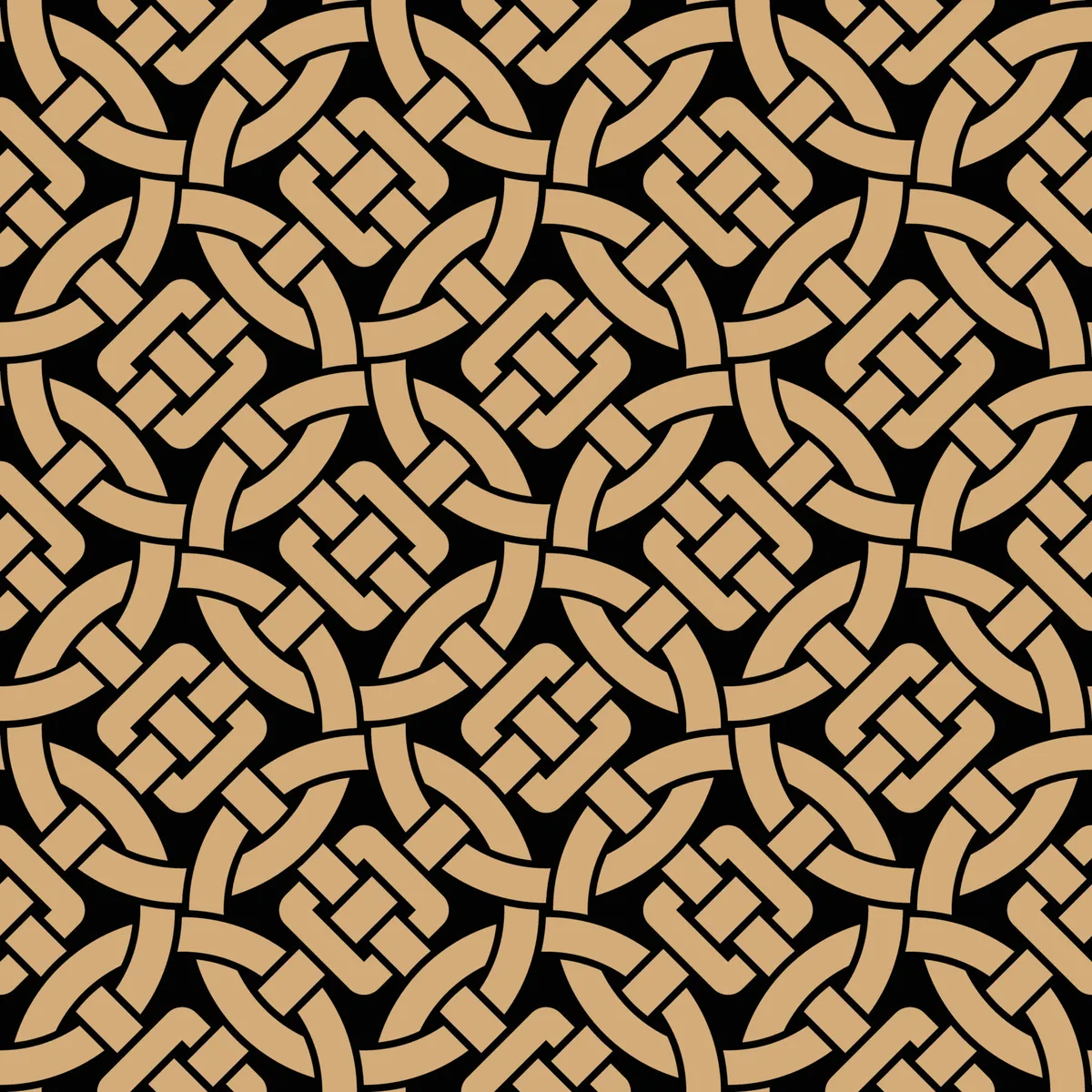 Seamless Pattern With Celtic Knot Style