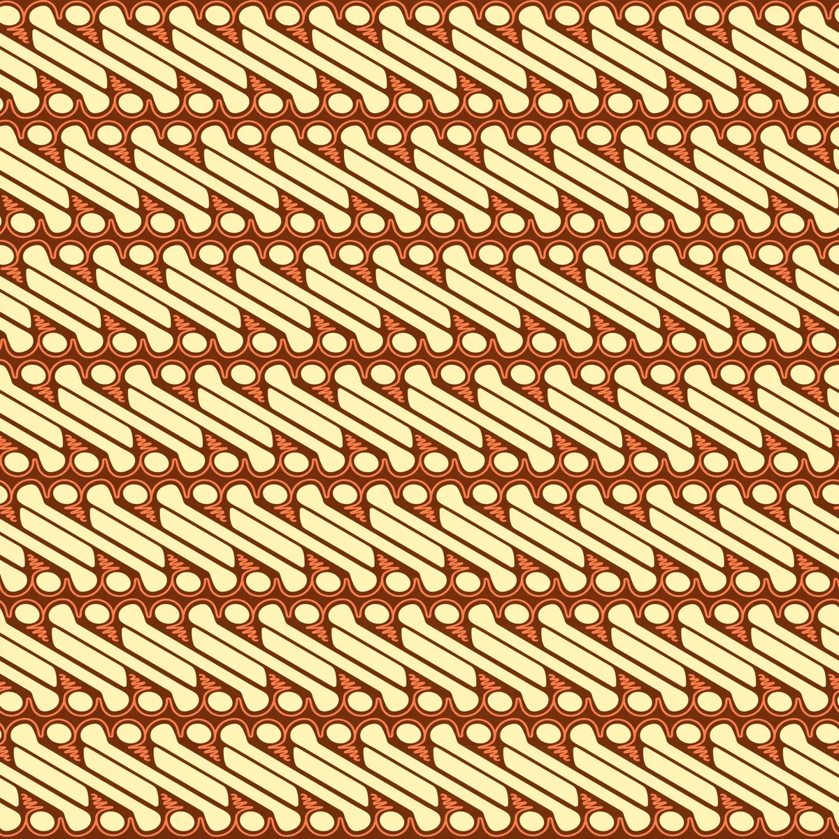 Traditional Batik Parang Pattern