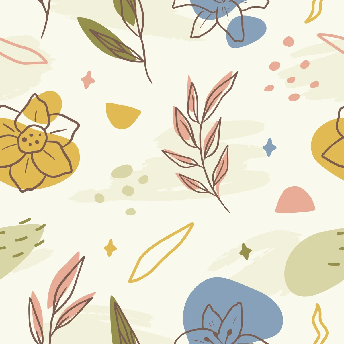 Abstract Floral Pattern Background