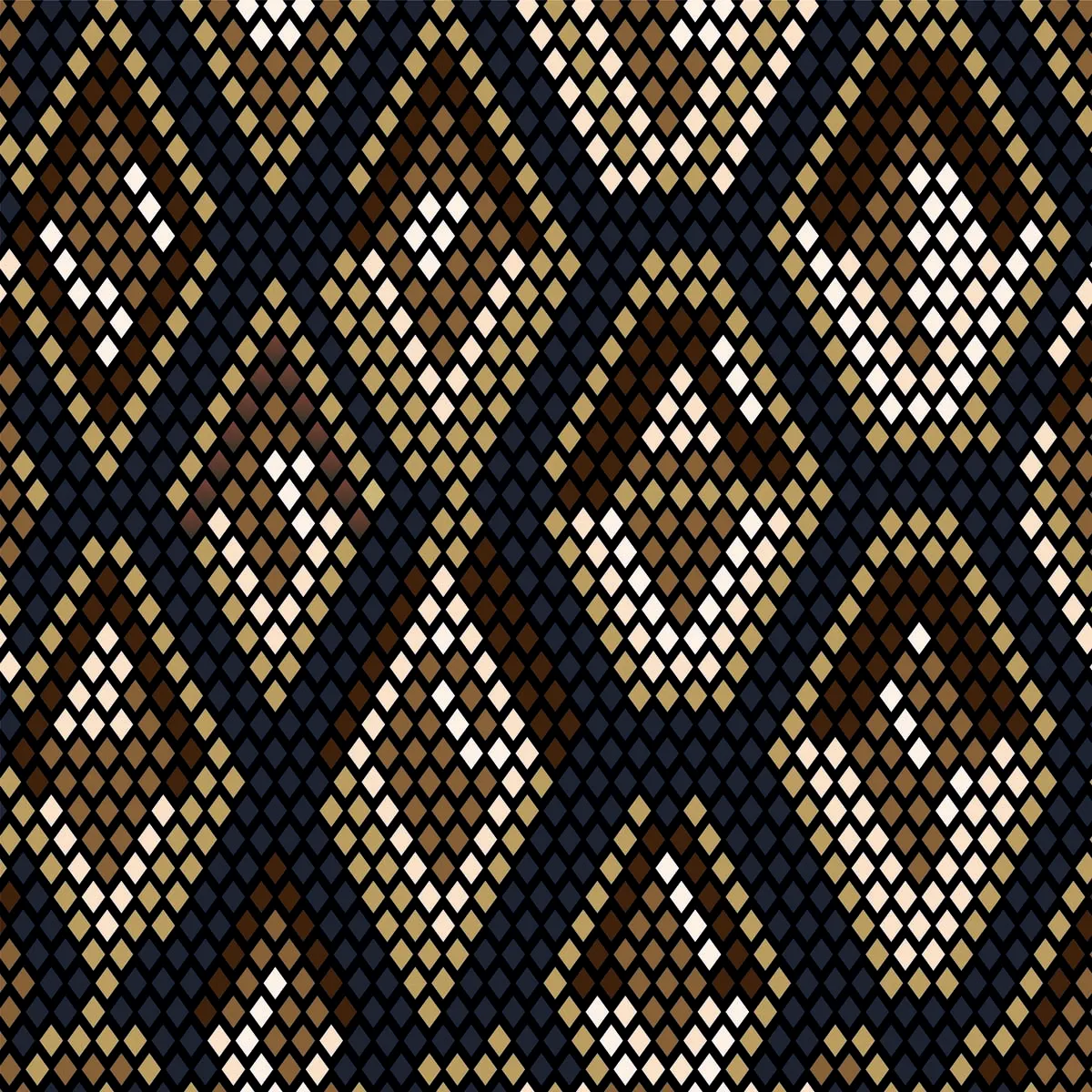 Brown Snake Skin Seamless Pattern