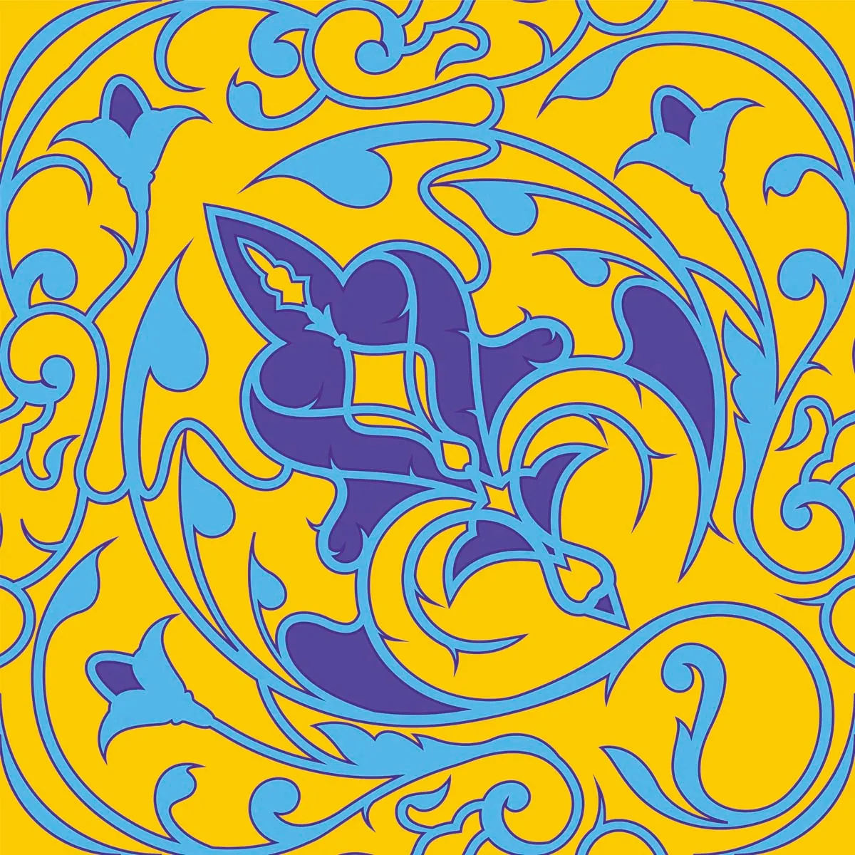 Eslimi Colorful Seamless Pattern