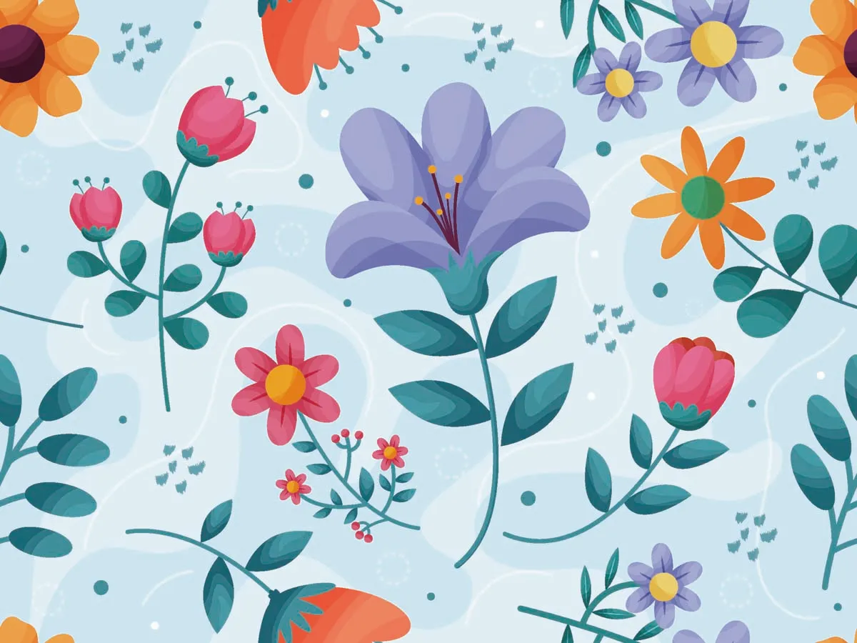 Colorful Floral Seamless Pattern
