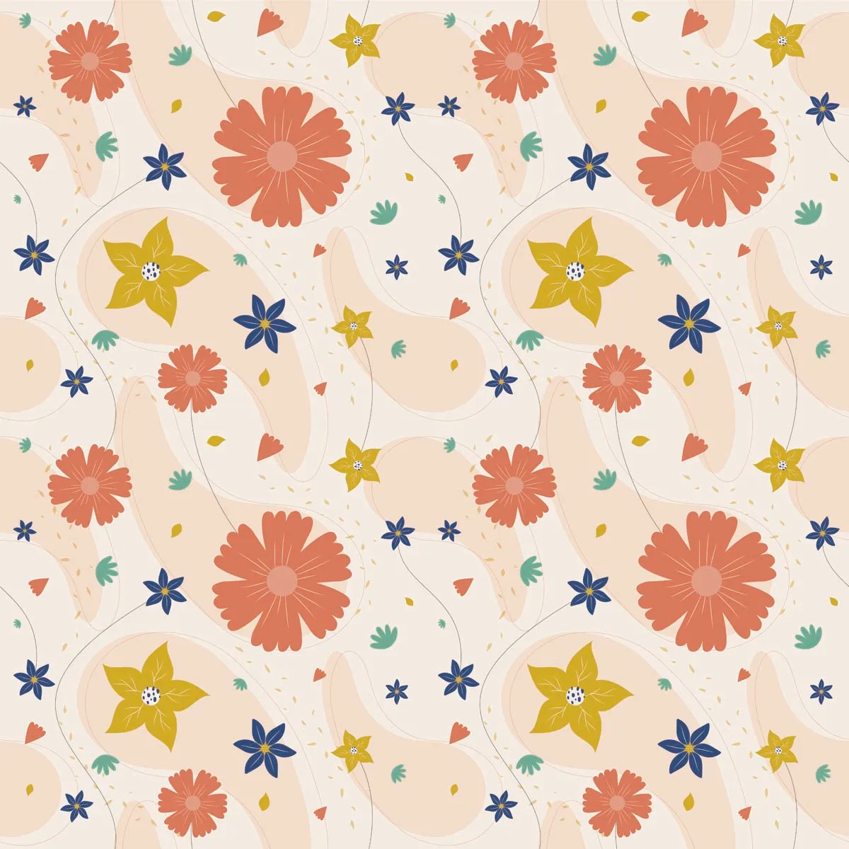 Beautiful Flower Seamless Pattern