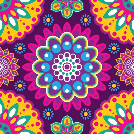 ����Rangoli��ɫ���λ����޷�ͼ������