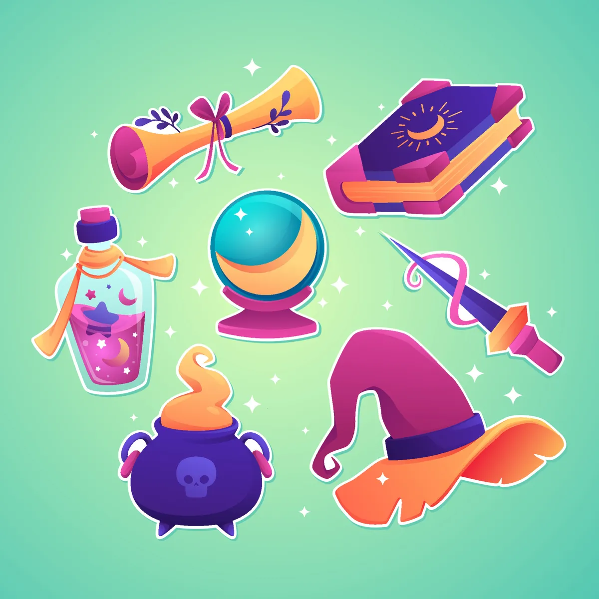 Magical Fantasy Journal Sticker