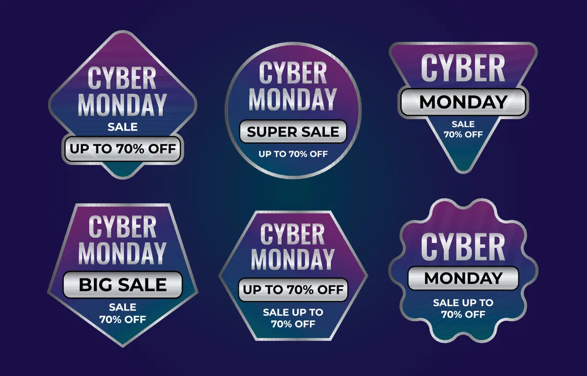 Cyber Monday Sale Sticker Set