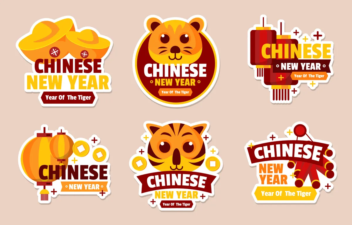 Chinese New Year Sticker Set
