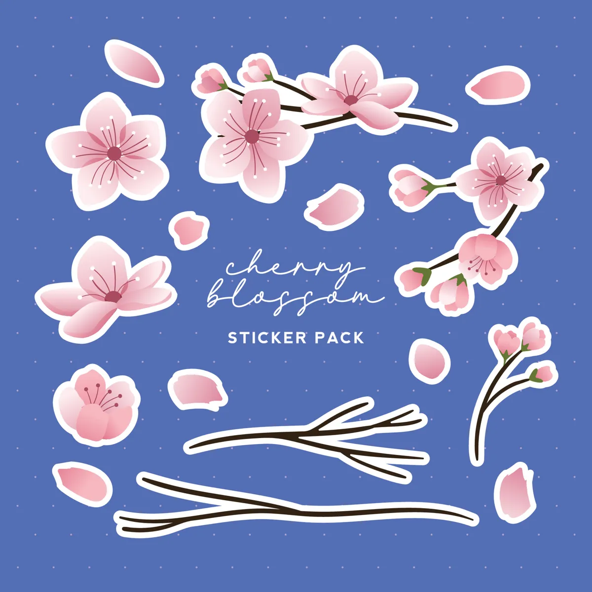 Cherry Blossom Sticker Pack