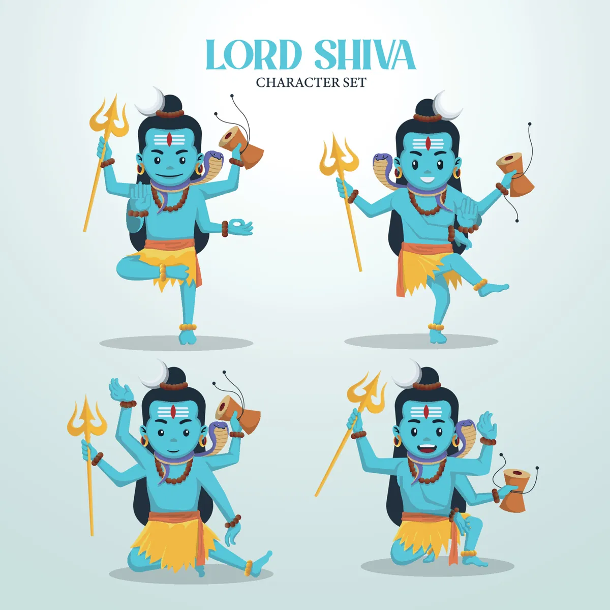 Maha Shivratri Colorful Sticker