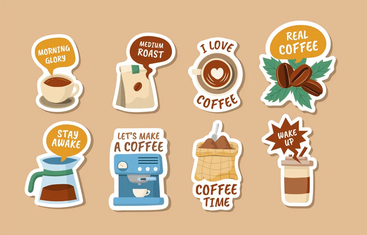 Coffee Sticker Journal Collection
