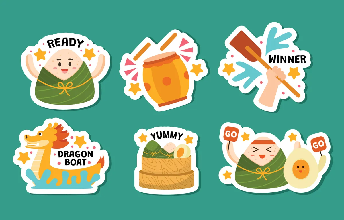 Dragon Boat Sticker Collection