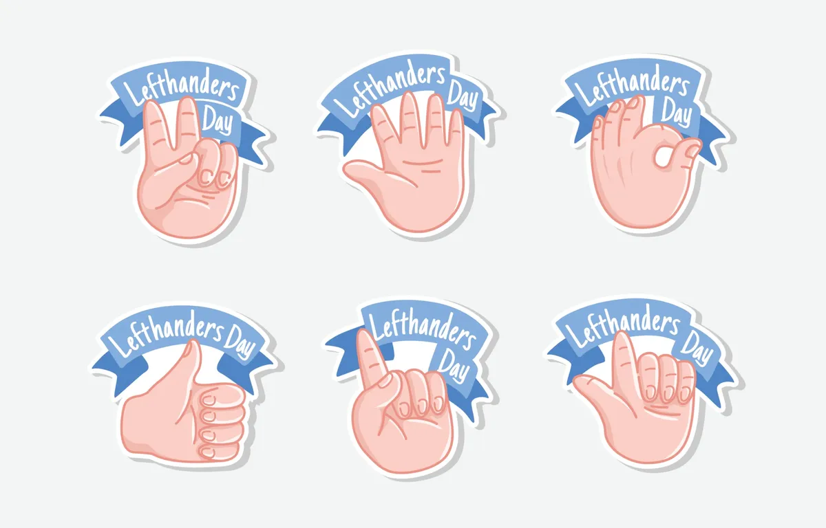 Happy Left Hand Day Sticker