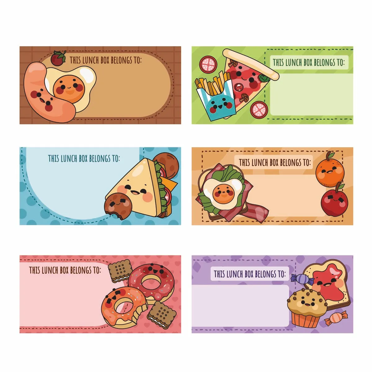 Cute Kawaii Lunch Box Sticker
