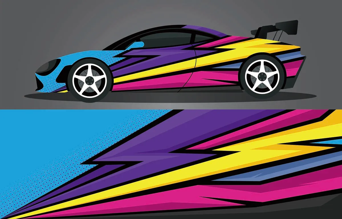 Sport Car Decal Wrap