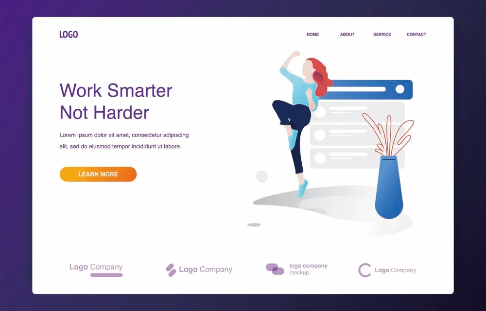 Happiness freedom woman jumping illustration concept for website or landing page