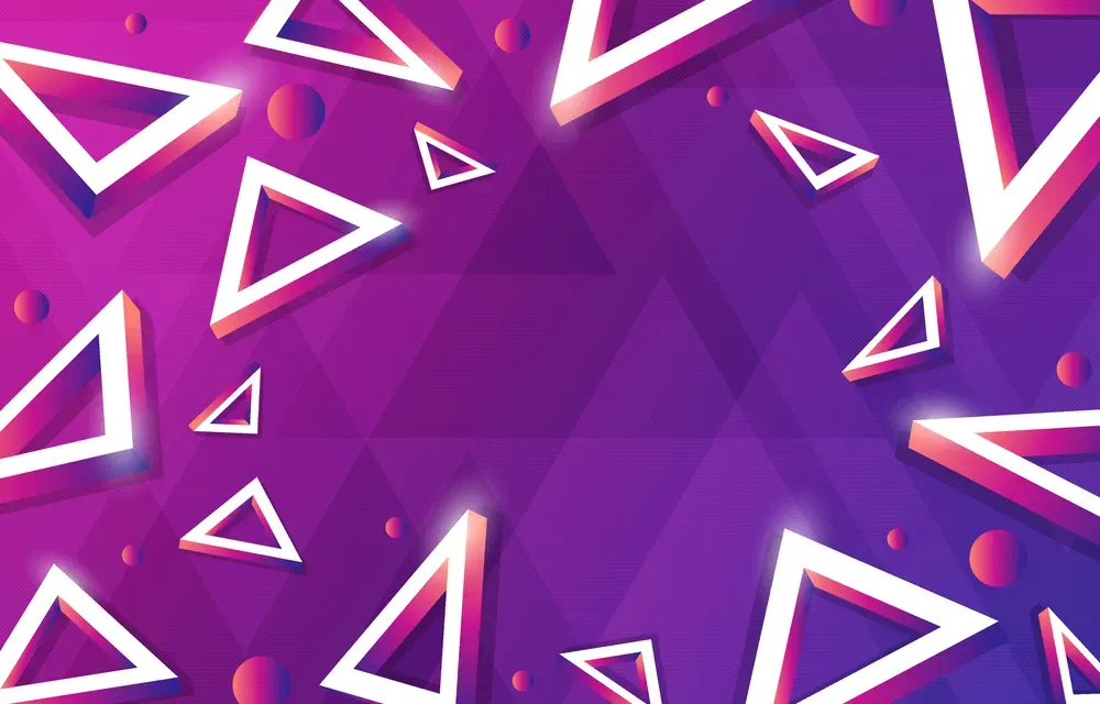 Colorful Gradient Triangle Background