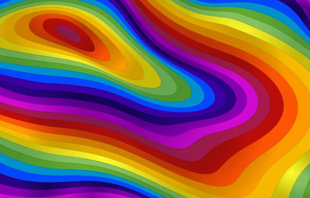 Wave Rainbow Background