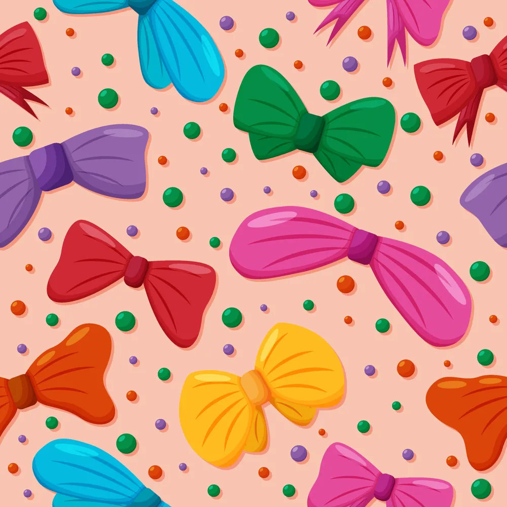 Colorful Ribbon Seamless Background