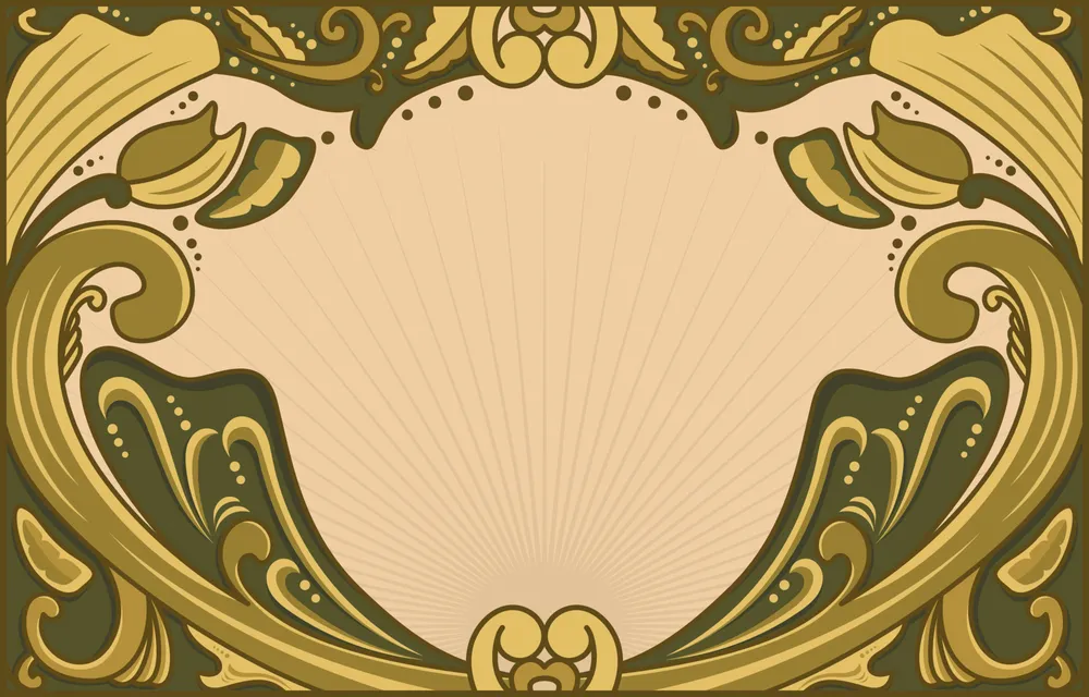 Art Nouveau Ornament Background