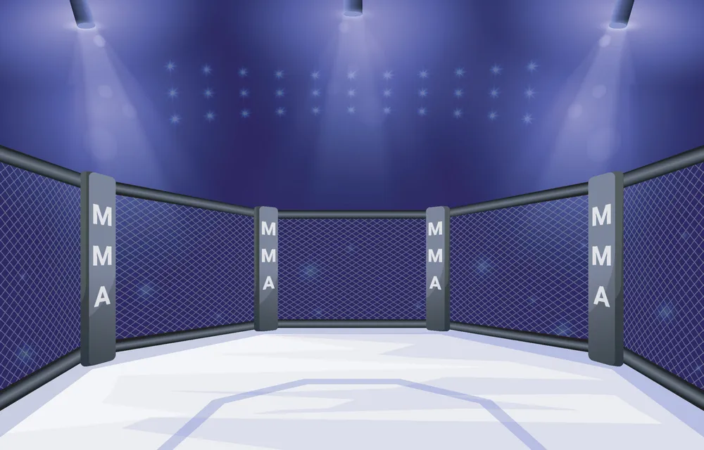 MMA Octagon Stage Background