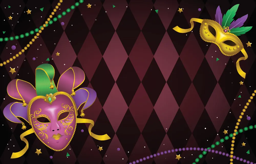 Mask Mardi Gras Background