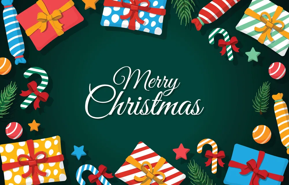 Christmas Background with Gifts