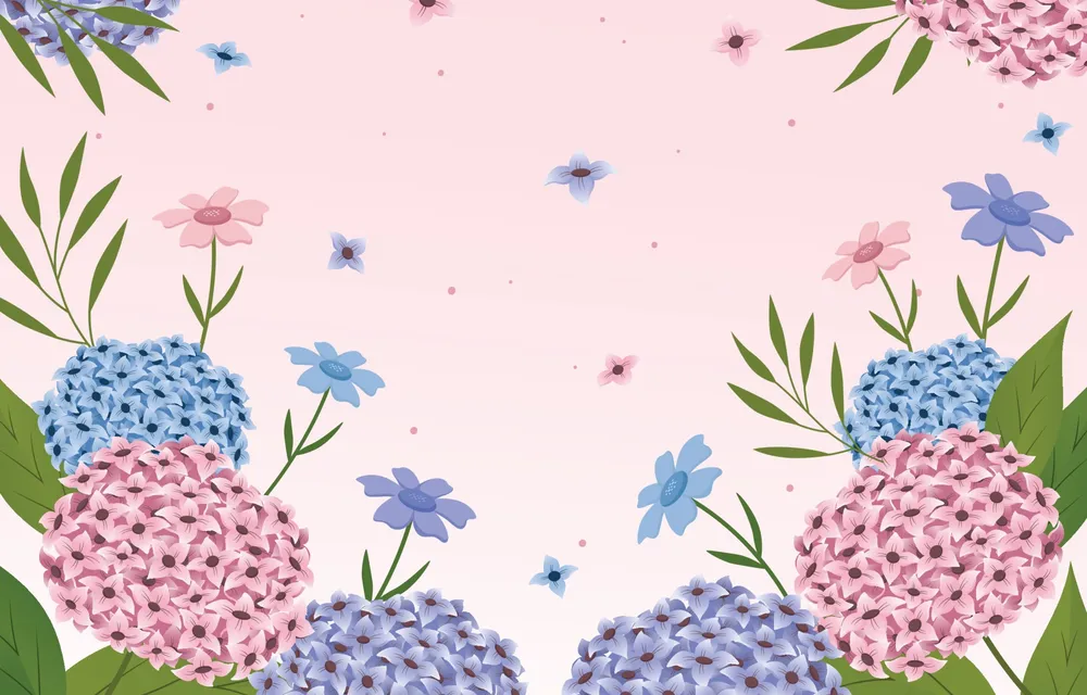 Beauty Floral Hydrangea Background