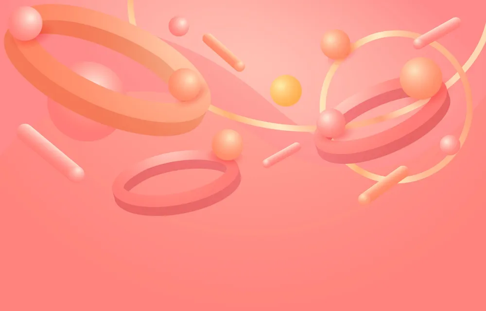 Pink 3D Shape Background