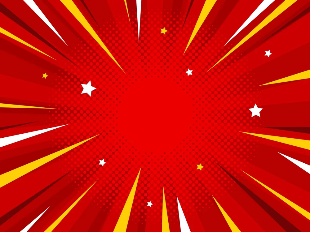 Comic Halftone Background Template
