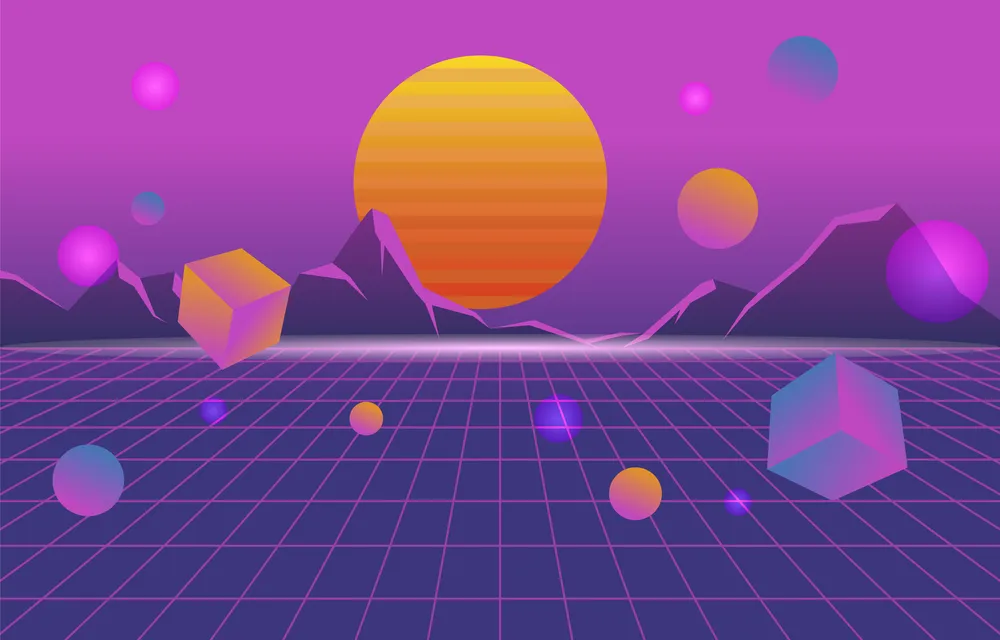 Retro Futuristic Background