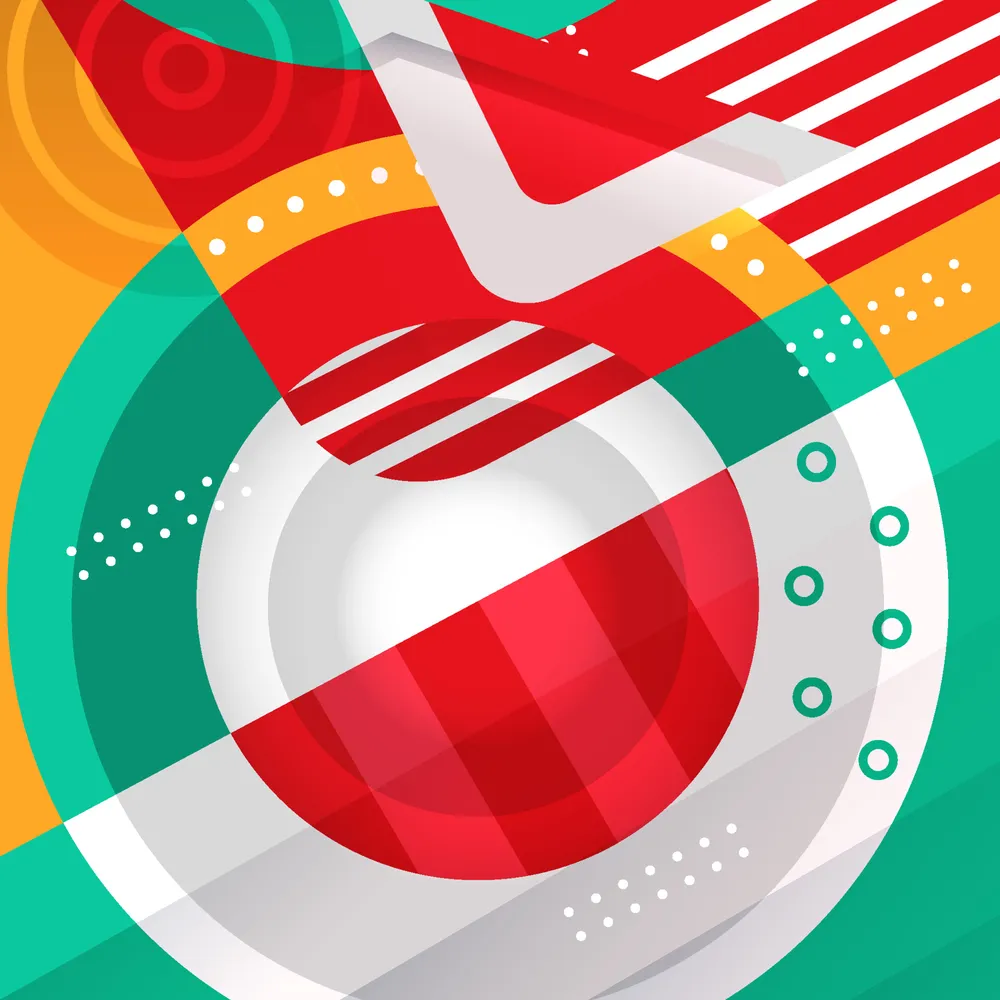 Diagonal Modern Abstract Circle Background