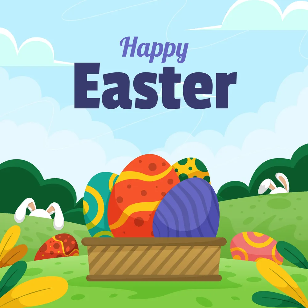 Easter Egg Hunt Nature Background
