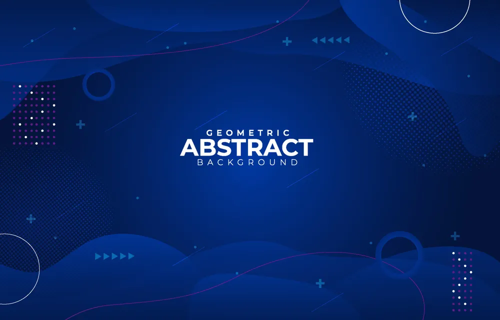 Abstract Blue Geometric Background Concept