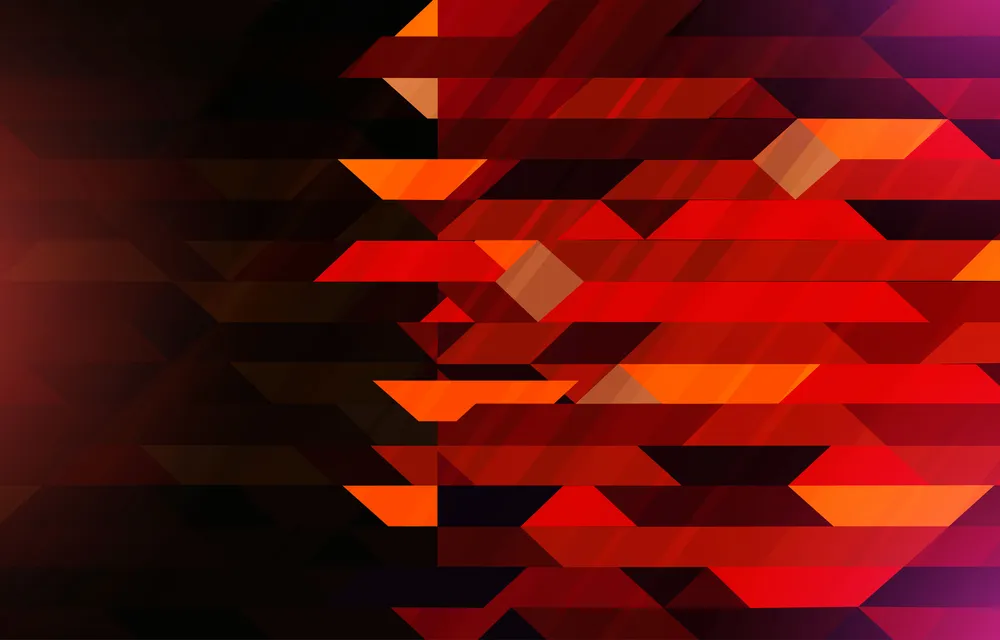 Red Geometric Dynamic Composition Background
