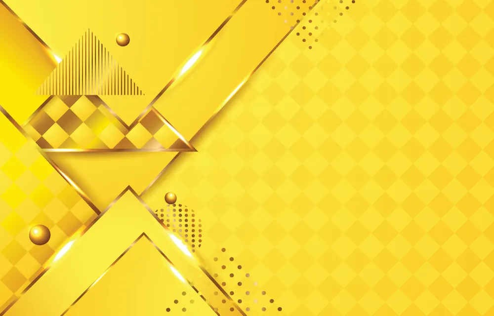 Yellow Color Background with Triangle Shape