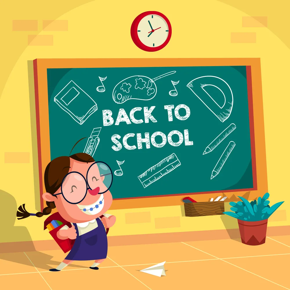 Back to School Children Illustration Background