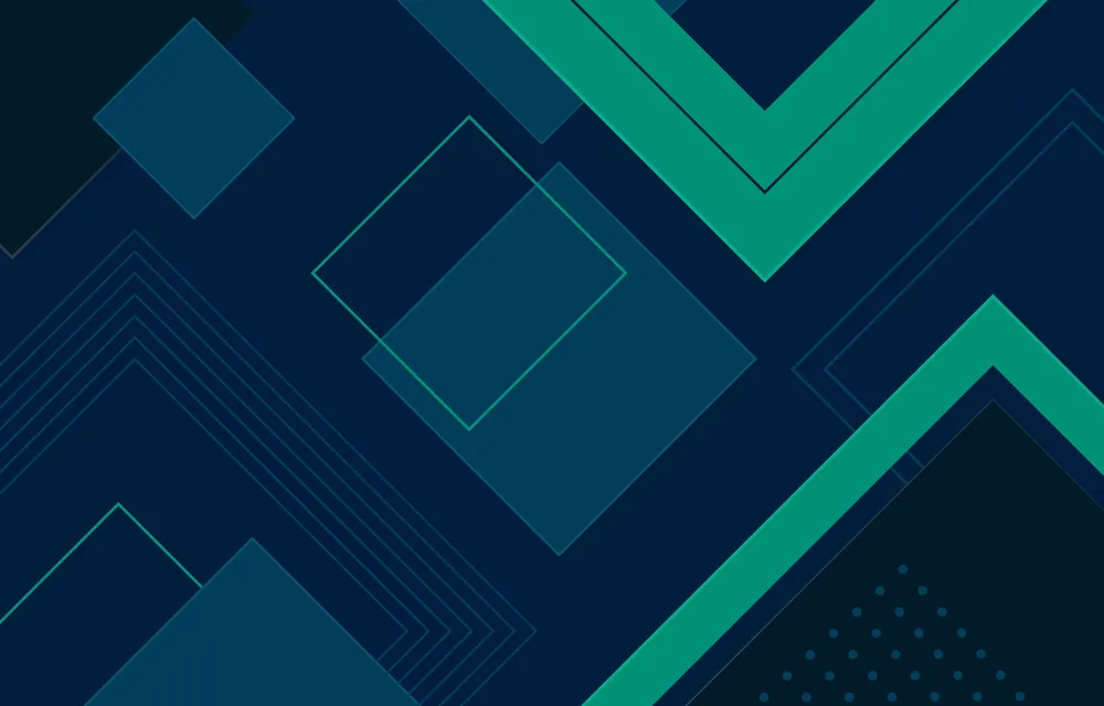 Abstract Flat Green And Blue Background