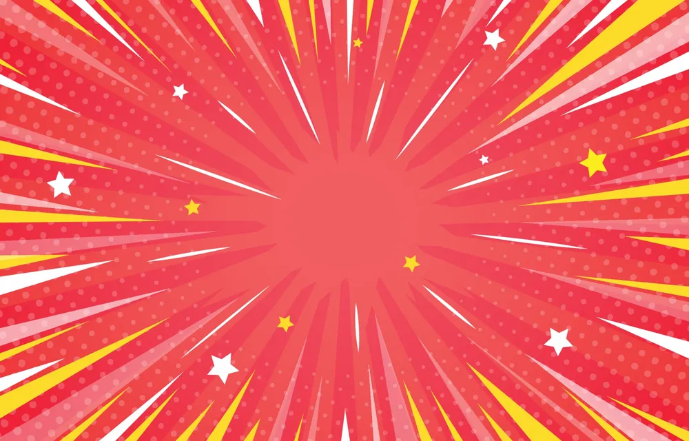 Halftone Action Comic Template Wallpaper