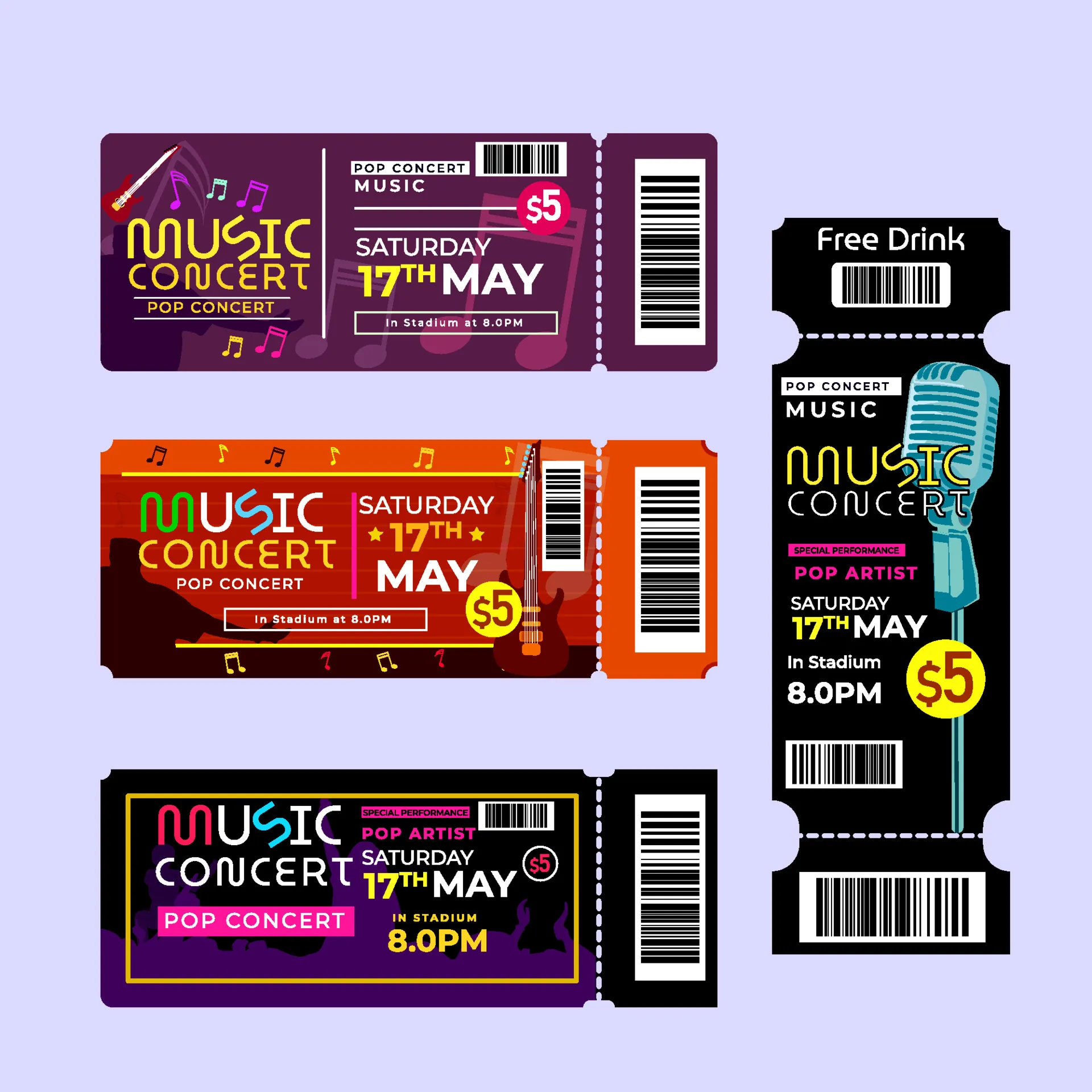 Concert Music Ticket
