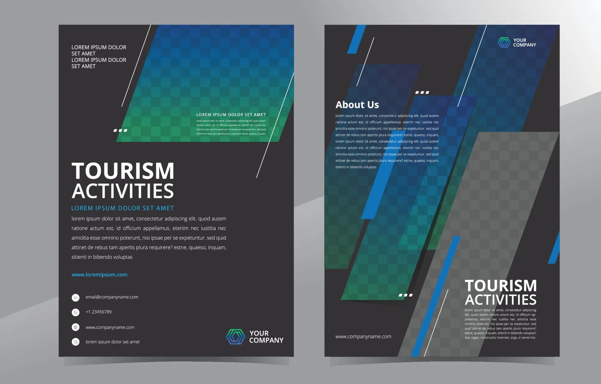 Gradient Brochure Template Design