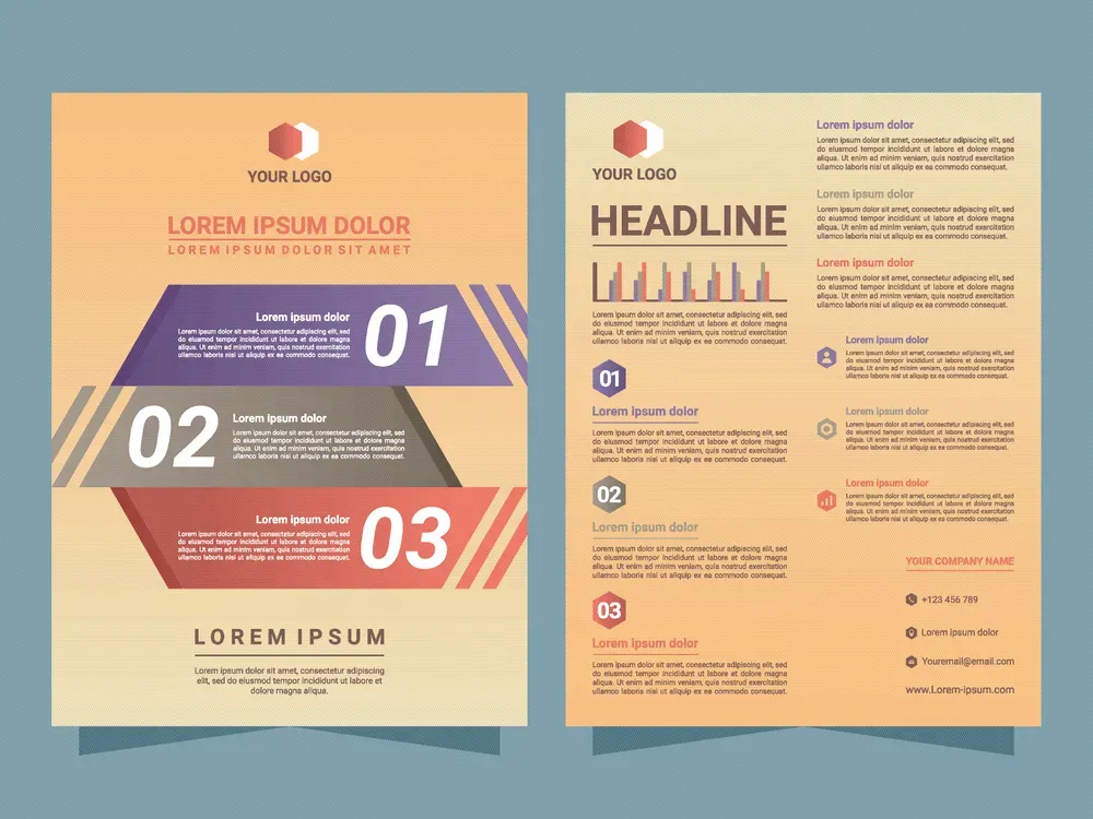 Gradient Style Business Essentials Brochure
